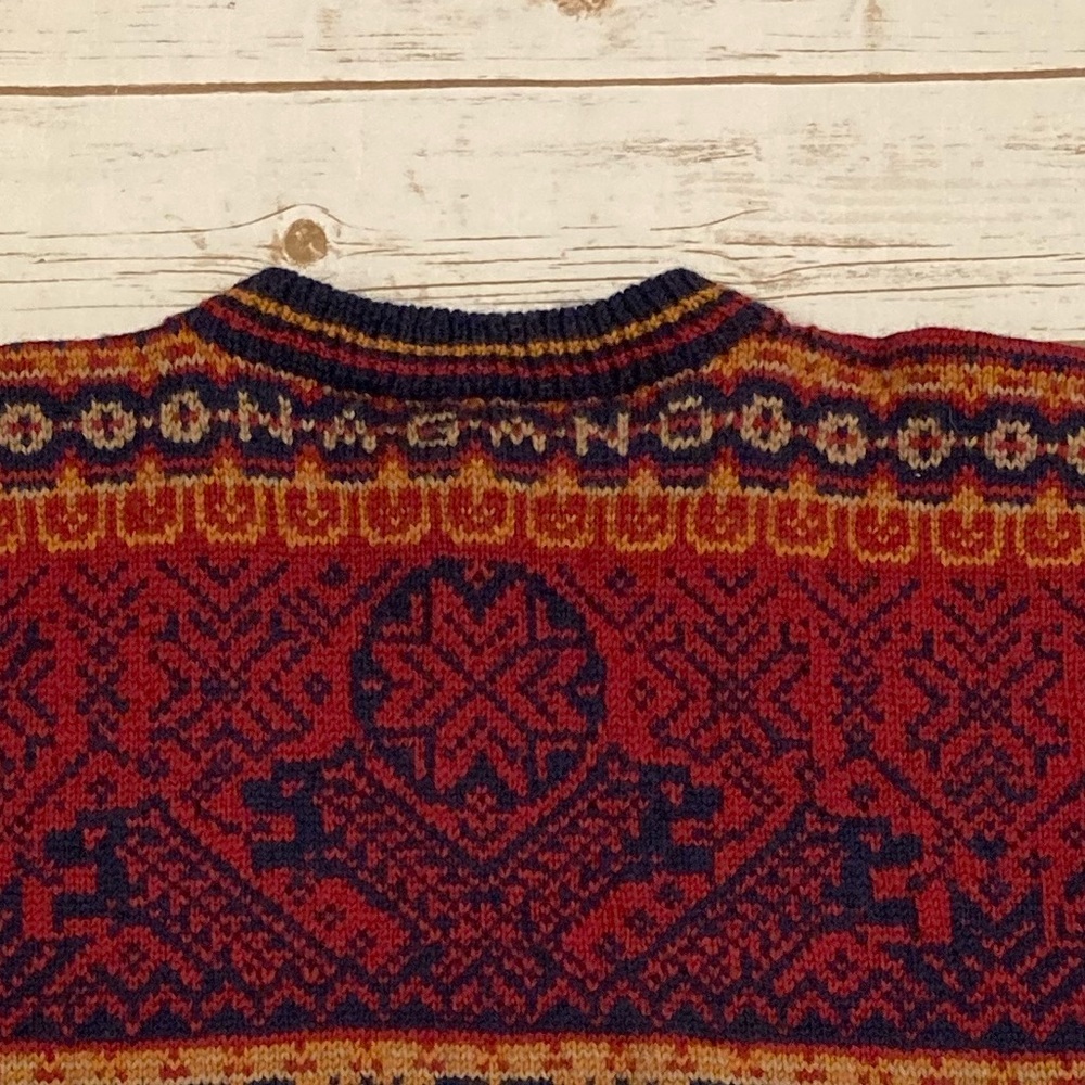 Vintage Dale Of Norway Olympic Nagano 1998 Quarter Zip Wool Sweater XL - Picture 12 of 12